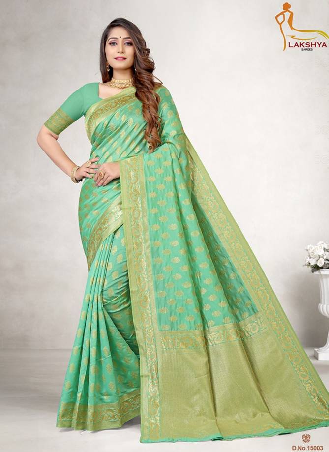 Lakshya Vidya 15 Latest Exclusive Wear Jacquard Silk Saree Collection